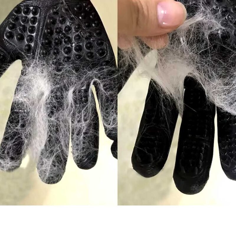 Ein Paar Haarpflege Handschuhe für Haustiere – Bild 4