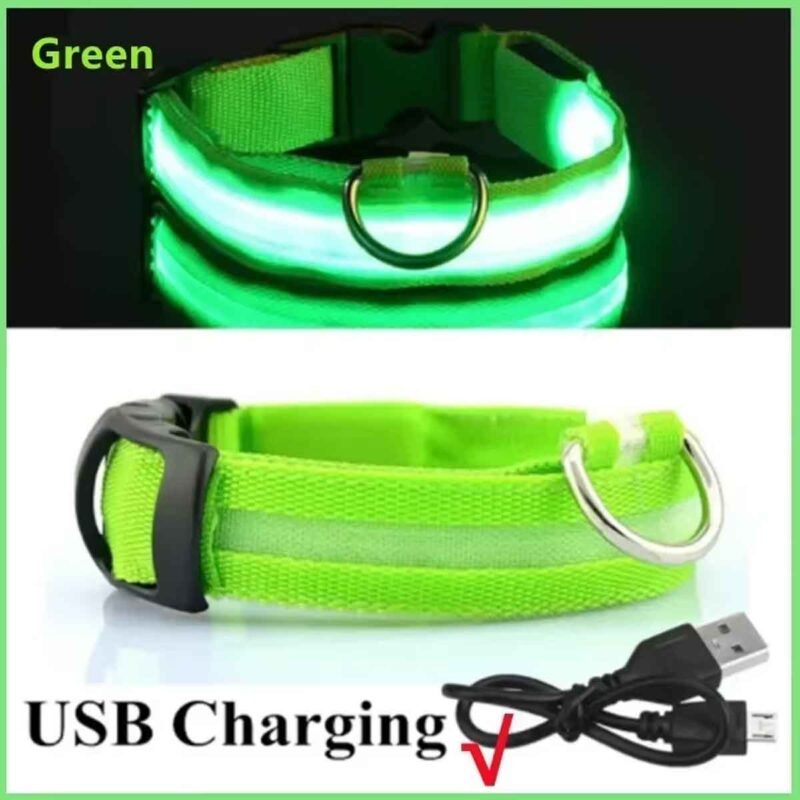 USB Reflektierendes Hundehalsband mit Leuchtfunktion – Bild 4