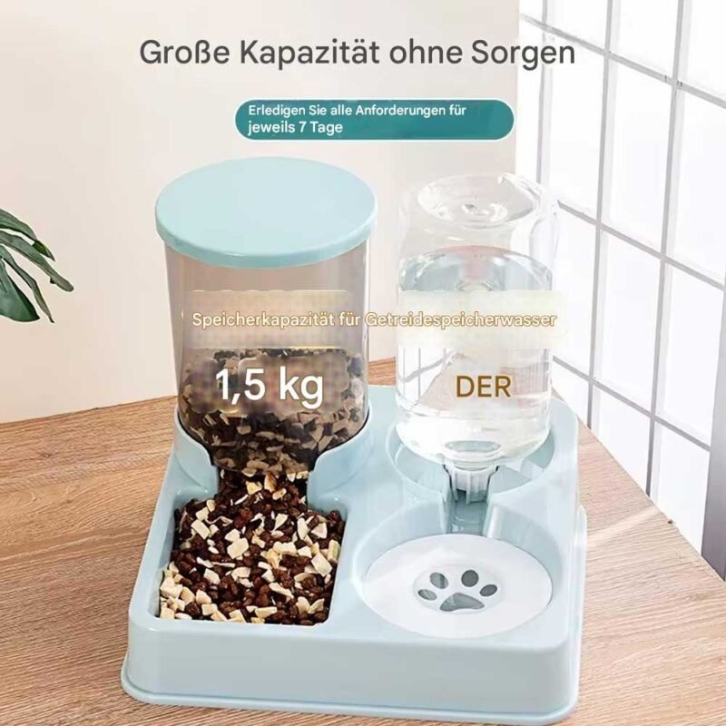 Automatisches Katzenfutter-Wasserspender-Set – Bild 8