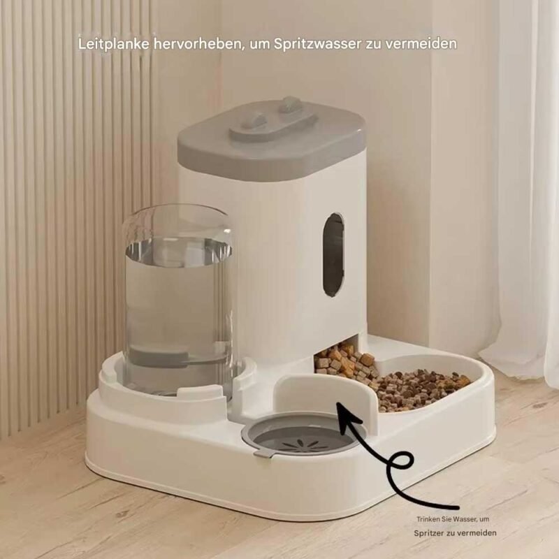 Automatische Feeder Katze Hundefutter Schüssel mit Wasser brunnen – Bild 5