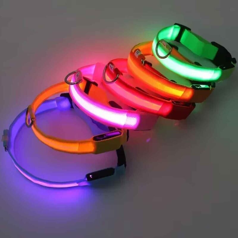 USB Reflektierendes Hundehalsband mit Leuchtfunktion – Bild 5