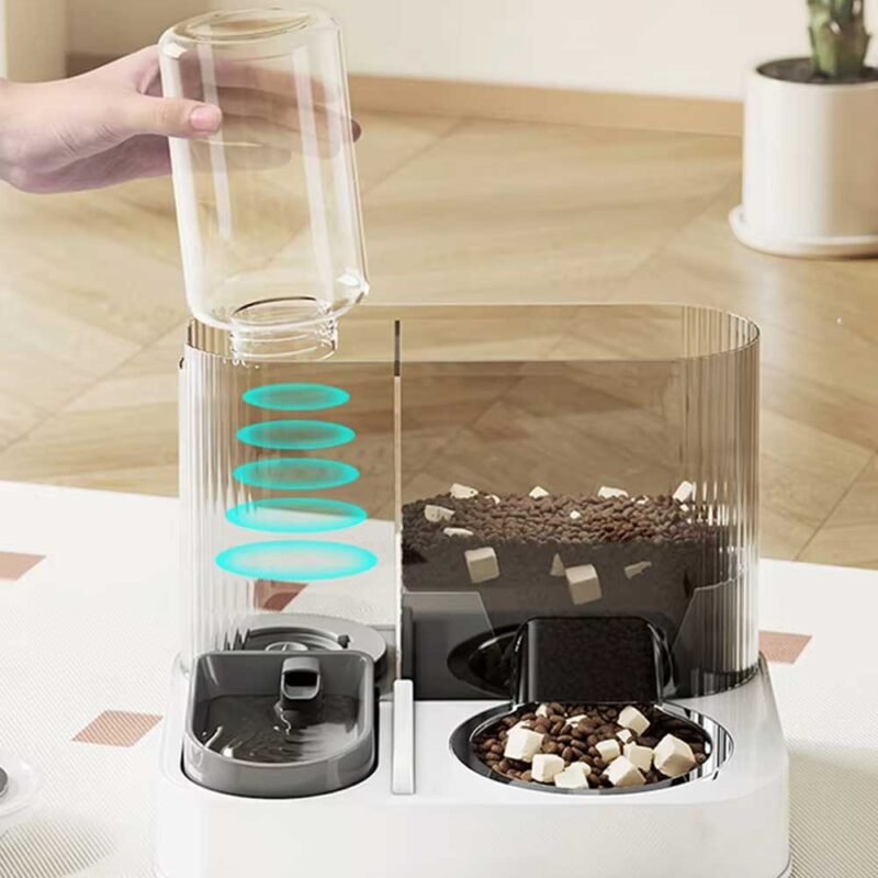 2 in 1 Haustier Katze Feeder automatische – Bild 6