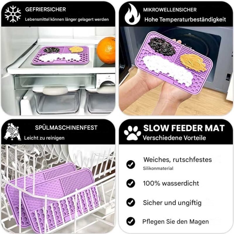 Haustier Tischset Katze und Hund Langsam Fütterung – Bild 6