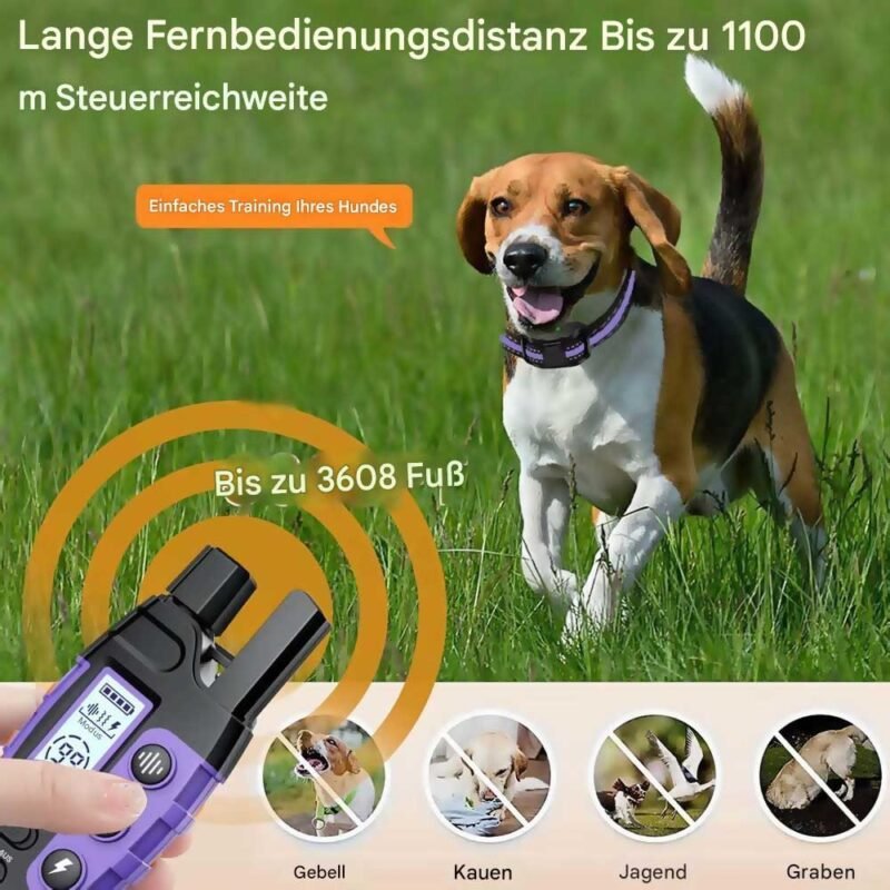 3300 Fuß elektrisches Hundetrainingshalsband mit Fernbedienung – Bild 6