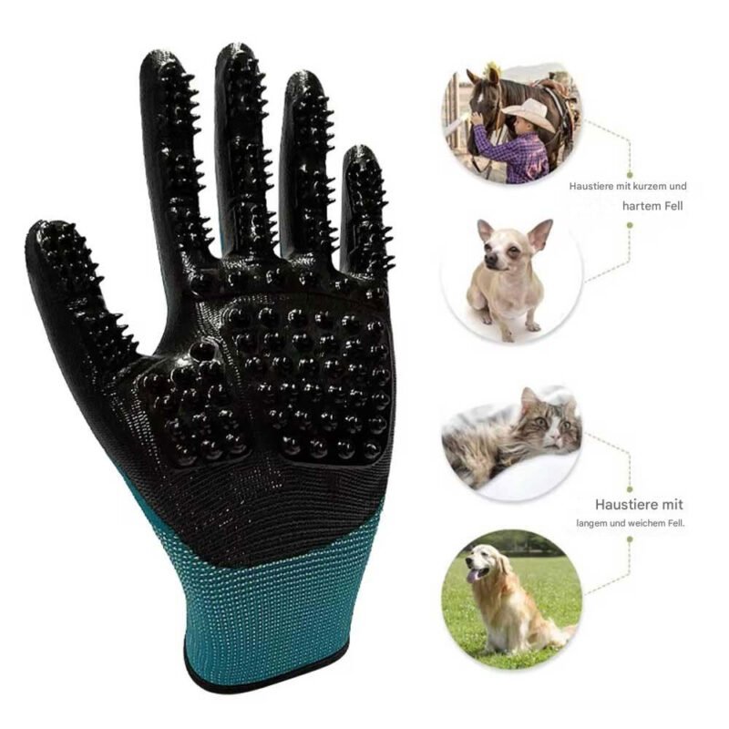 Ein Paar Haarpflege Handschuhe für Haustiere – Bild 9