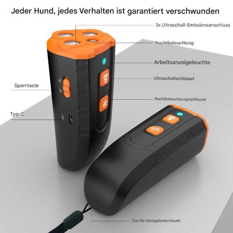 Tragbare Handheld Ultraschall Hund Trainer Schalldämpfer – Bild 7