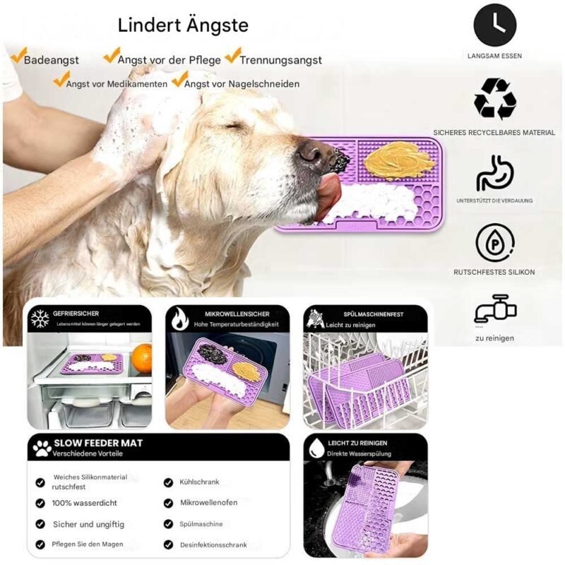 Haustier Tischset Katze und Hund Langsam Fütterung – Bild 8
