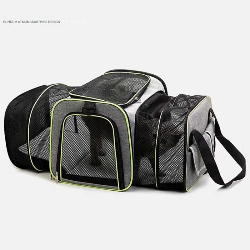 Katze Tasche Faltbare und Erweiterbar Haustier Tasche – Bild 8
