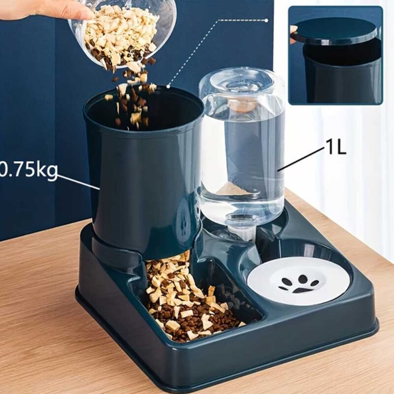 Automatisches Katzenfutter-Wasserspender-Set – Bild 7