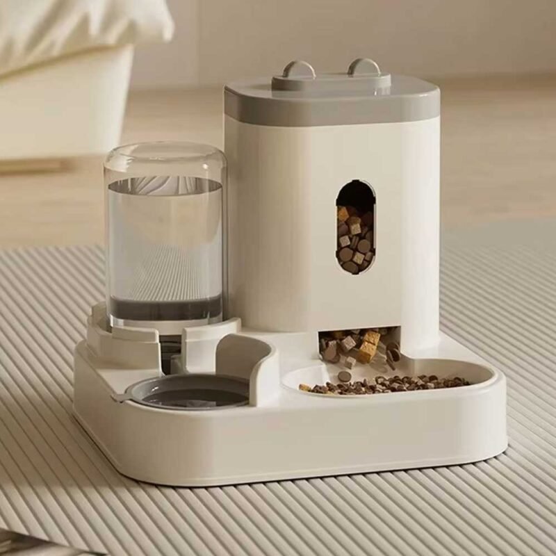 Automatische Feeder Katze Hundefutter Schüssel mit Wasser brunnen – Bild 11