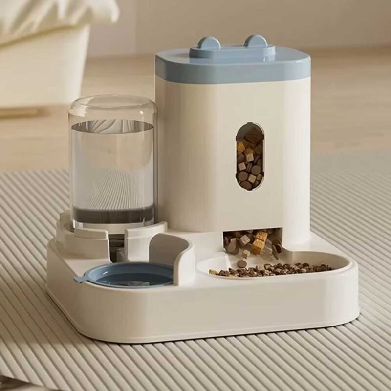 Automatische Feeder Katze Hundefutter Schüssel mit Wasser brunnen – Bild 12