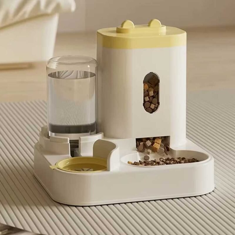Automatische Feeder Katze Hundefutter Schüssel mit Wasser brunnen – Bild 14