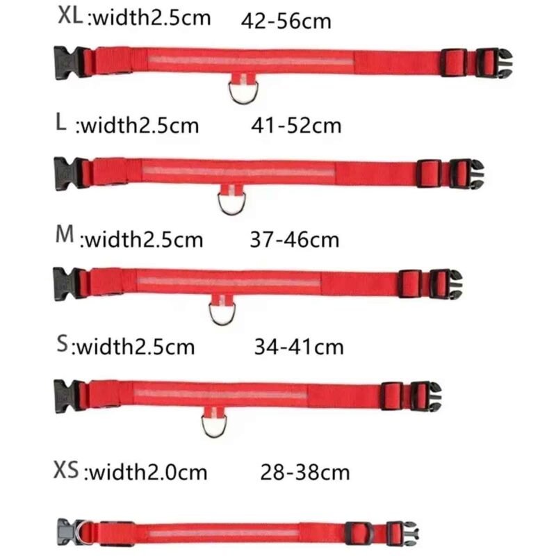 USB Reflektierendes Hundehalsband mit Leuchtfunktion – Bild 16