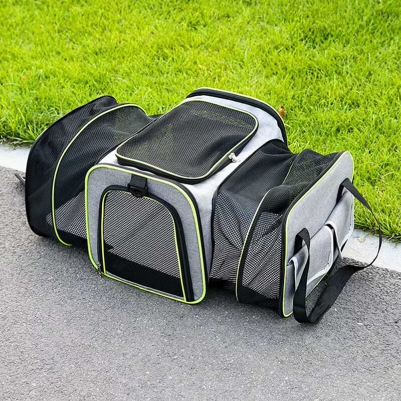 Katze Tasche Faltbare und Erweiterbar Haustier Tasche – Bild 21