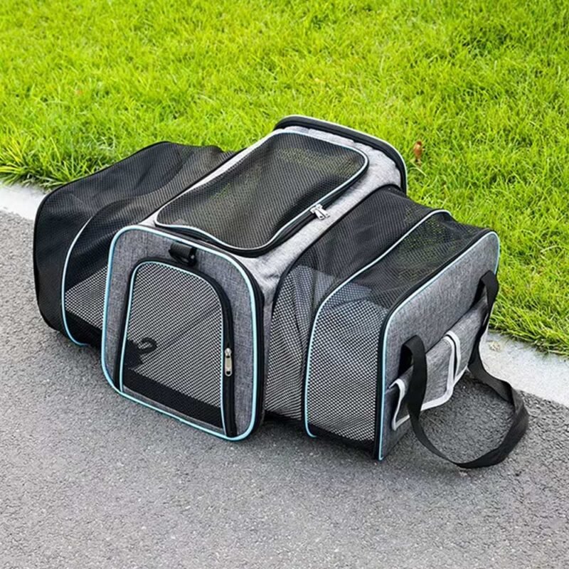 Katze Tasche Faltbare und Erweiterbar Haustier Tasche – Bild 20