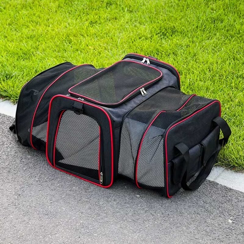 Katze Tasche Faltbare und Erweiterbar Haustier Tasche – Bild 22