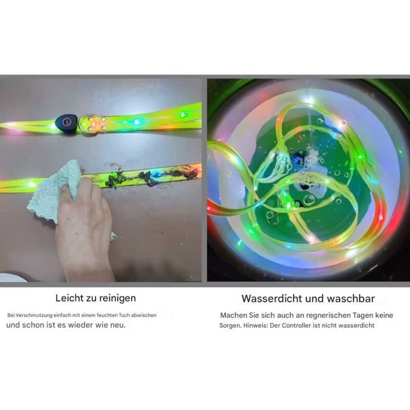 LED leuchten Hundeleine und halsband – Bild 6