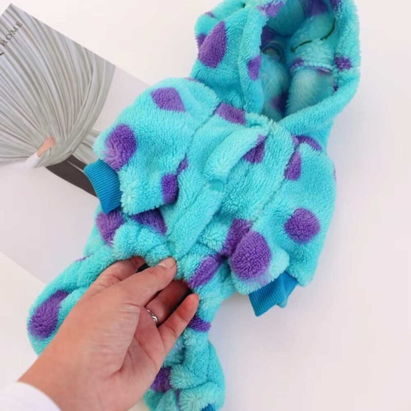 6 Stile Hund Herbst Winter verdickt warm Kapuzenmantel Haustier Kleidung – Bild 8