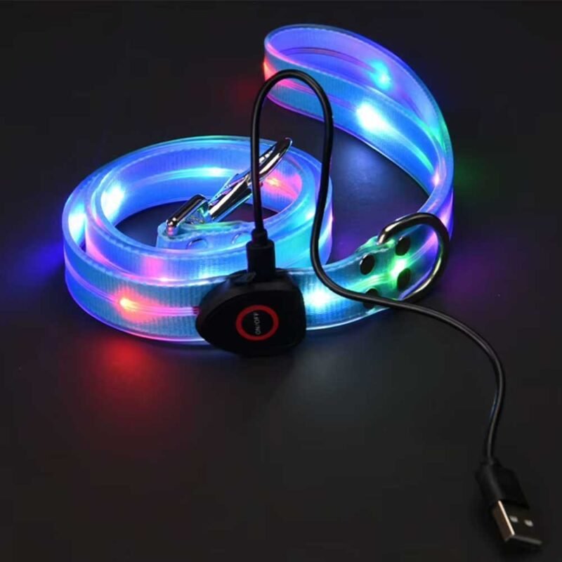 LED leuchten Hundeleine und halsband – Bild 8