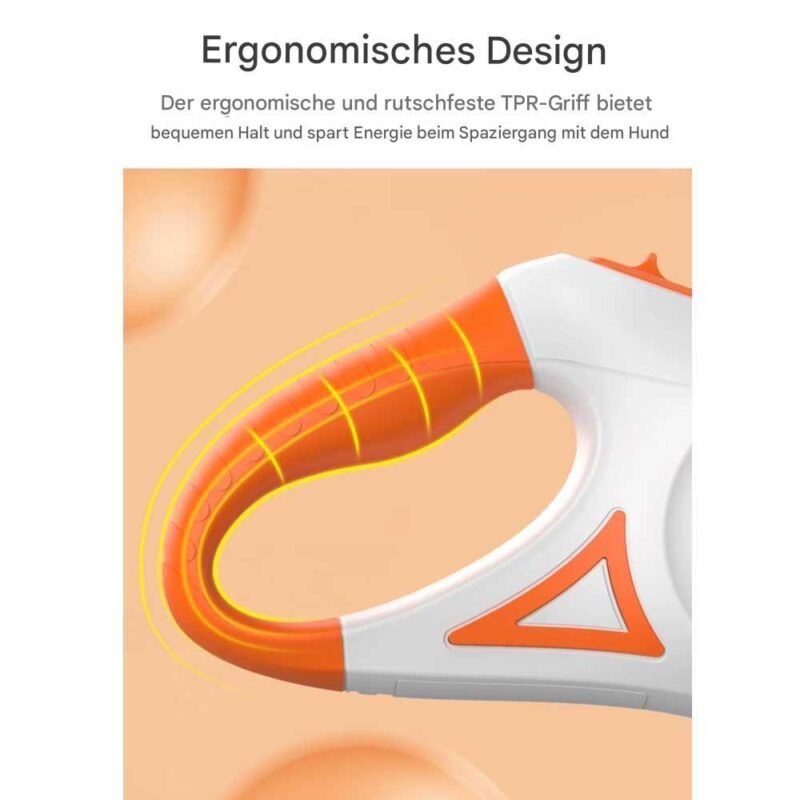 5m automatische einziehbare Hundeleine mit LED-Taschenlampe aus Nylon – Bild 6