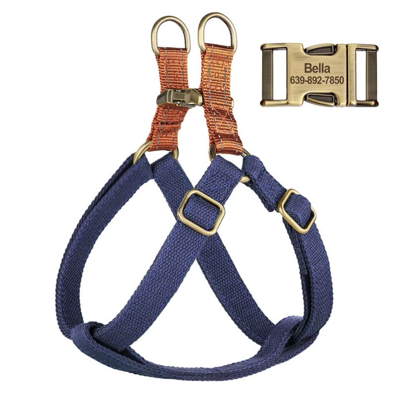 Personalisierte Hundegeschirr weiche Nylon  reflektierende Haustier Weste – Bild 6