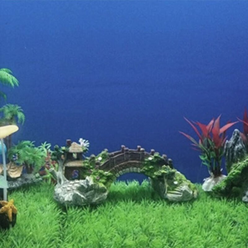 Aquarium Künstliche Brücke Harz Landschaft Dekoration Brücke Aquarium Ausrüstung – Bild 5