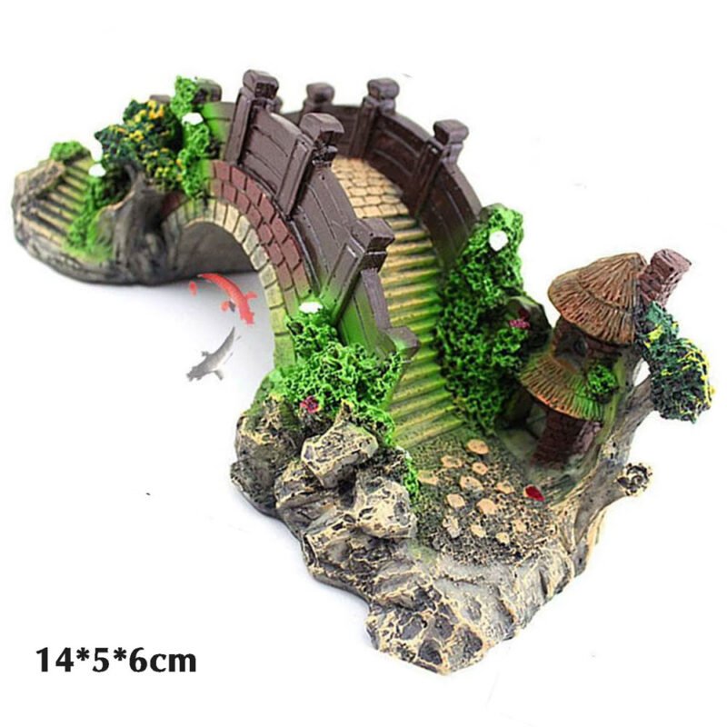 Aquarium Künstliche Brücke Harz Landschaft Dekoration Brücke Aquarium Ausrüstung – Bild 7