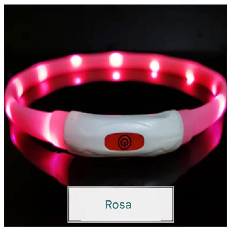 Silikon Led Hundehalsband USB Aufladbare Leuchtenden Hundehalsband Anti-Verloren – Bild 14